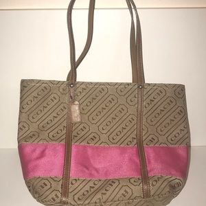 Coach purse , small tote Slightly used